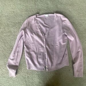 Light Pink Button Up Cardigan